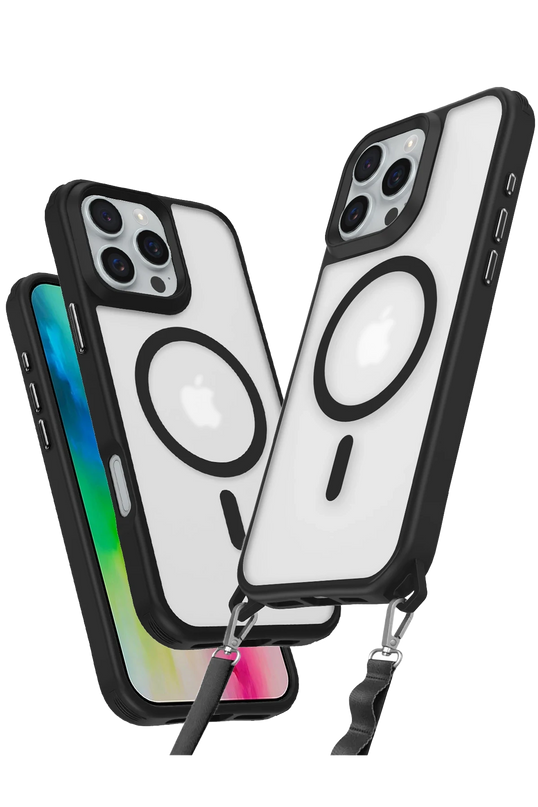 iPhone 16 Pro Max Enka Magsafe Silikon Kılıf - Siyah
