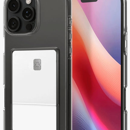 iPhone 16 Pro Max Kart Şeffaf Silikon Kılıf