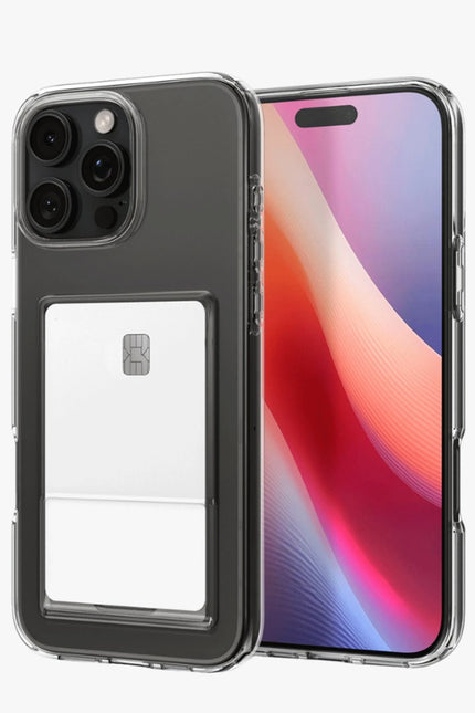 iPhone 16 Pro Max Kart Şeffaf Silikon Kılıf