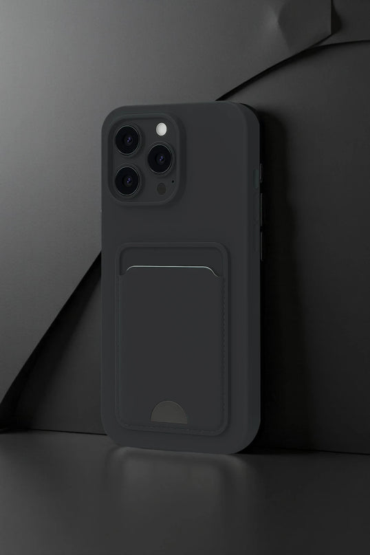 iPhone 16 Pro Max Kelvin Kartvizitli Silikon Kılıf - Koyu Yeşil 2