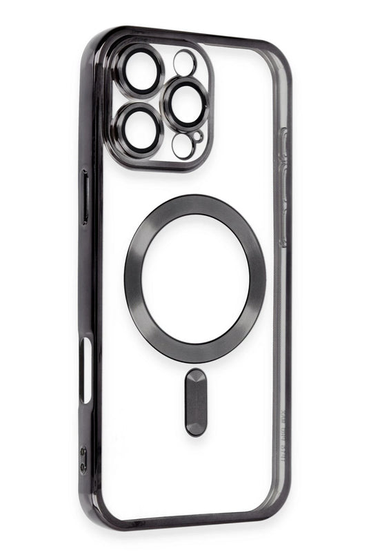 iPhone 16 Pro Max Kross Magneticsafe Kapak Kılıf - Siyah