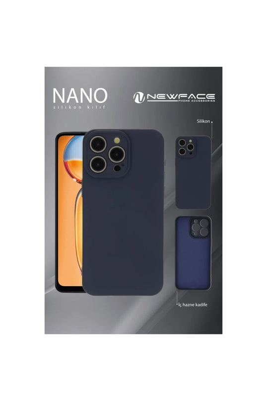 iPhone 16 Pro Max Nano içi Kadife Silikon Kılıf - Mavi 2