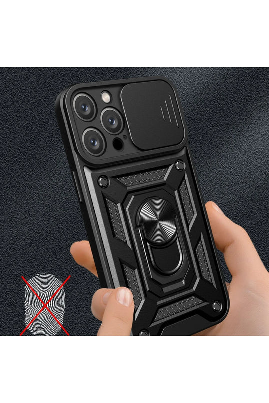 iPhone 16 Pro Max Pars Lens Yüzüklü Silikon Kılıf - Yeşil 3