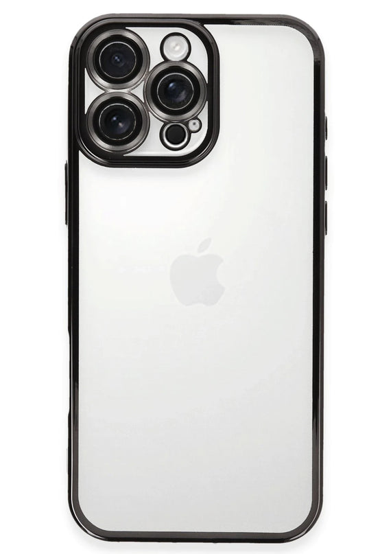 iPhone 16 Pro Max Razer Lensli Silikon Kılıf - Siyah