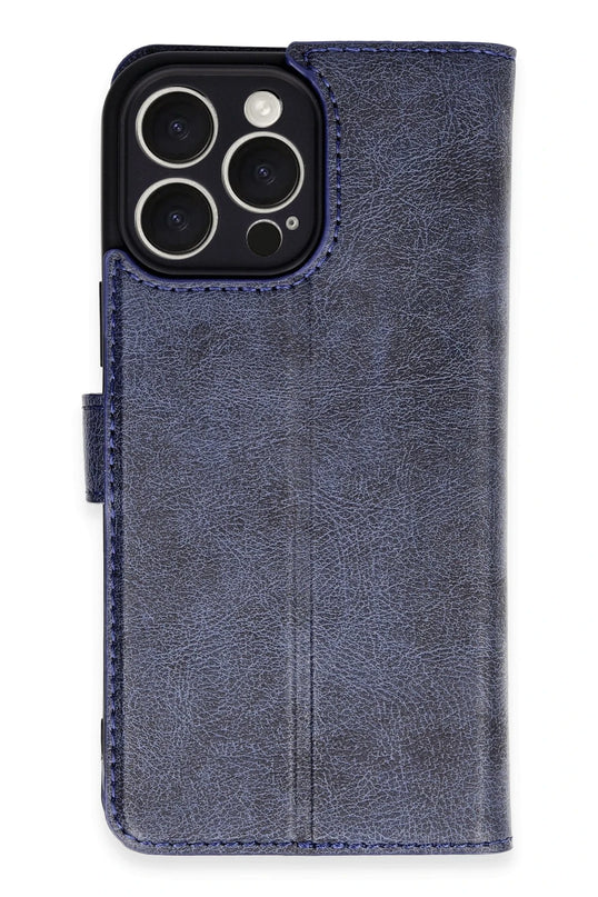 iPhone 16 Pro Max Trend S Plus Kapaklı Kılıf - Lacivert