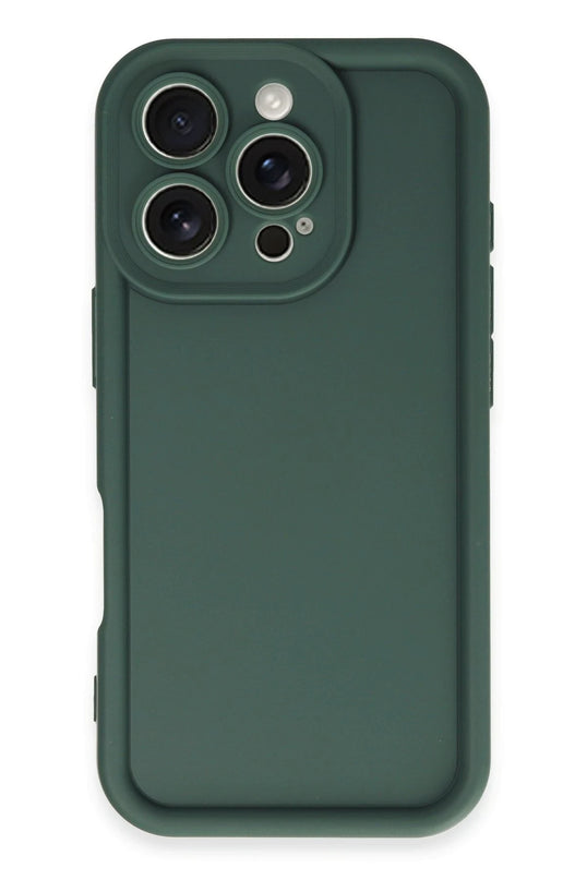 iPhone 16 Pro Max Viera Silikon Kılıf - Koyu Yeşil 2