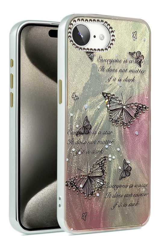 iPhone 16E Blade Aynalı Desenli Kapak Kılıf - Desen 6