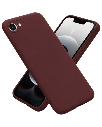 iPhone 16E First Silikon Kılıf - Bordo