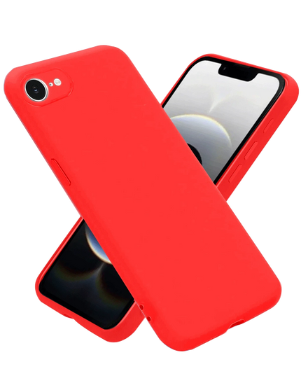 iPhone 16E First Silikon Kılıf - Kırmızı
