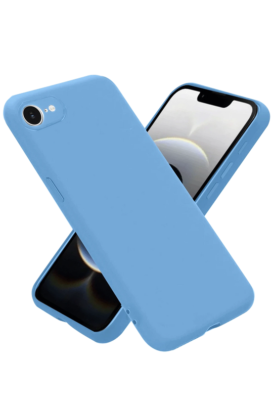 iPhone 16E First Silikon Kılıf - Mavi