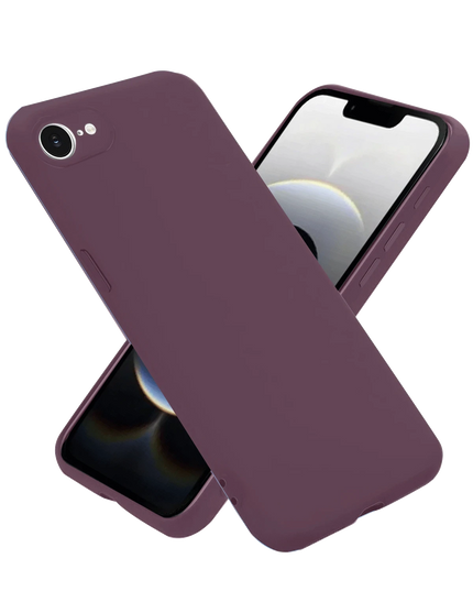 iPhone 16E First Silikon Kılıf - Mürdüm