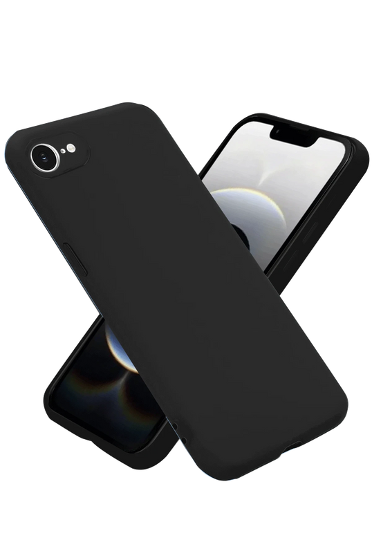 iPhone 16E First Silikon Kılıf - Siyah