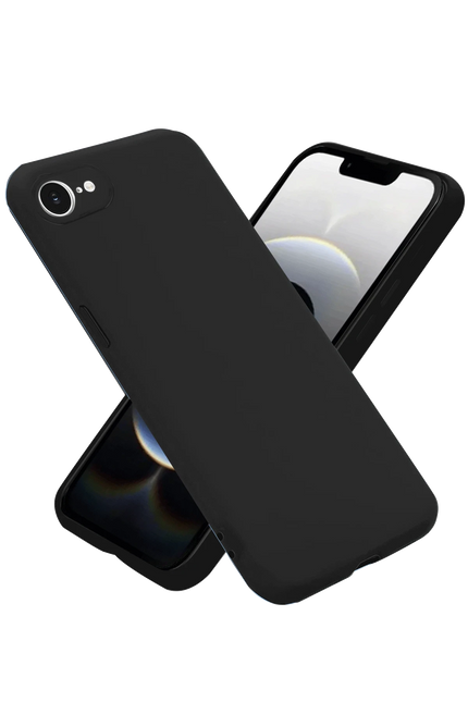 iPhone 16E First Silikon Kılıf - Siyah