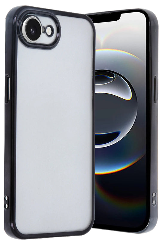 iPhone 16E Razer Lensli Silikon Kılıf - Siyah