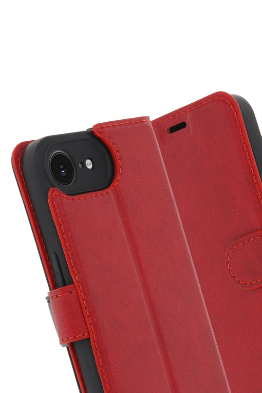 iPhone 16E Trend S Plus Kapaklı Kılıf - Kırmızı 2