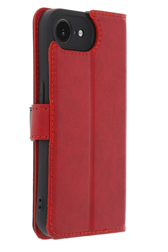 iPhone 16E Trend S Plus Kapaklı Kılıf - Kırmızı 3