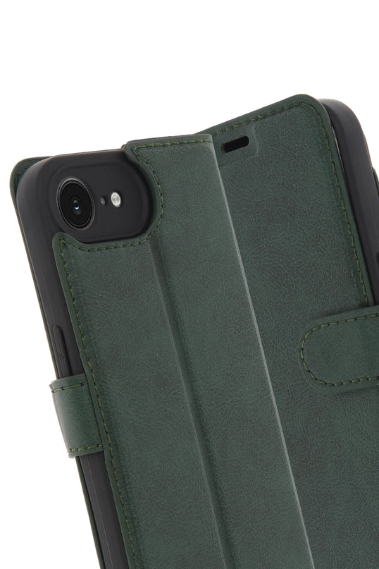 iPhone 16E Trend S Plus Kapaklı Kılıf - Yeşil 2