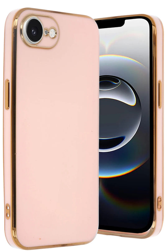 iPhone 16E Volet Silikon Kılıf - Pembe