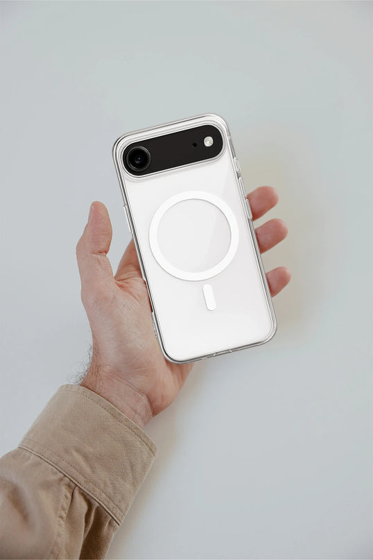 iPhone 17 Air Magneticsafe Şeffaf Silikon Kılıf 4