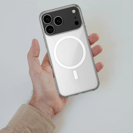iPhone 17 Pro Magneticsafe Şeffaf Silikon Kılıf 4