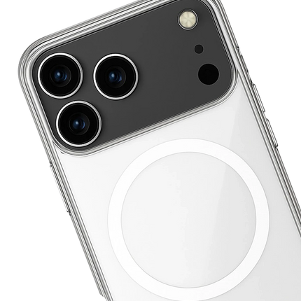 iPhone 17 Pro Magneticsafe Şeffaf Silikon Kılıf 2