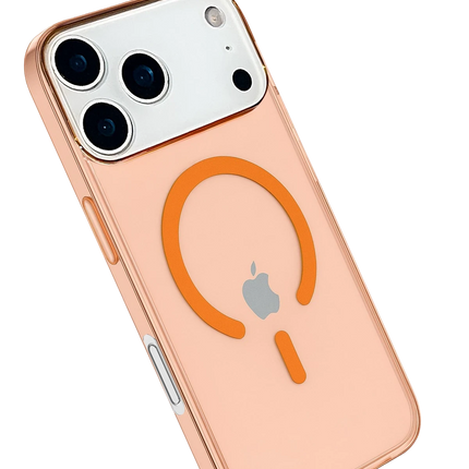 iPhone 18 Pro/17 Pro Pc Real Magsafe Kapak Kılıf - Turuncu 2