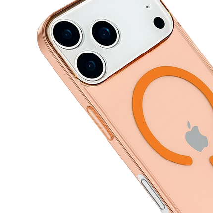 iPhone 18 Pro/17 Pro Pc Real Magsafe Kapak Kılıf - Turuncu 3