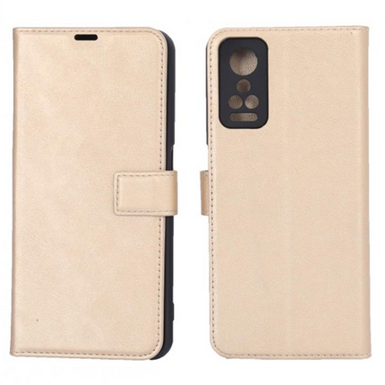 General Mobile GM 22 Pro Trend S Plus Kapaklı Telefon Kılıf - Gold