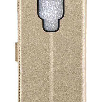 General Mobile GM20 Trend S Plus Kapaklı Telefon Kılıf - Gold
