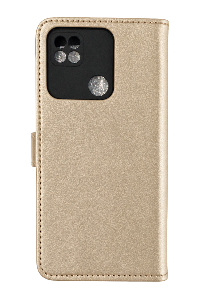 Xiaomi Poco C40 Trend S Plus Kapaklı Telefon Kılıf - Gold