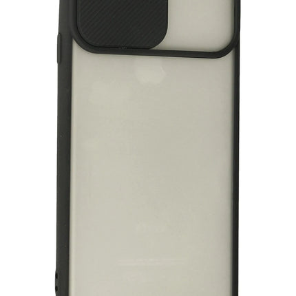 iPhone 6 Plus Palm Buzlu Kamera Sürgülü Silikon Kılıf - Siyah 3
