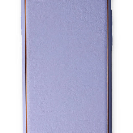 iPhone 7 Coco Deri Silikon Kapak Kılıf - Açık Lila