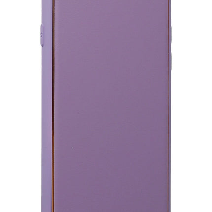 iPhone 7 Coco Deri Silikon Kapak Kılıf - Lila 3