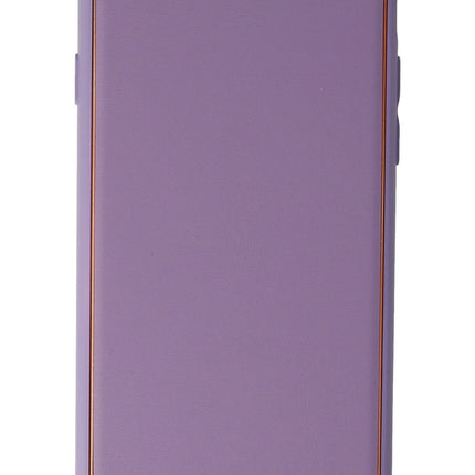 iPhone 7 Coco Deri Silikon Kapak Kılıf - Lila