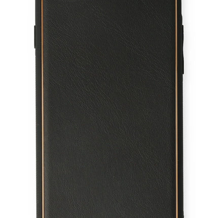 iPhone 7 Coco Deri Silikon Kapak Kılıf - Siyah
