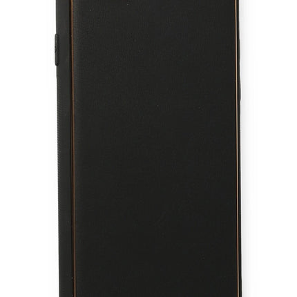 iPhone 7 Coco Deri Silikon Kapak Kılıf - Siyah 2