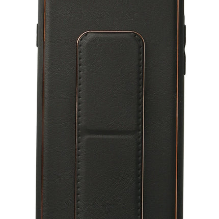 iPhone 7 Coco Deri Standlı Kapak Kılıf - Siyah