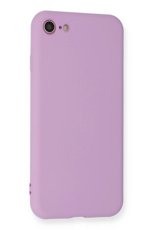 iPhone 7 Nano içi Kadife Silikon Kılıf - Lila 3