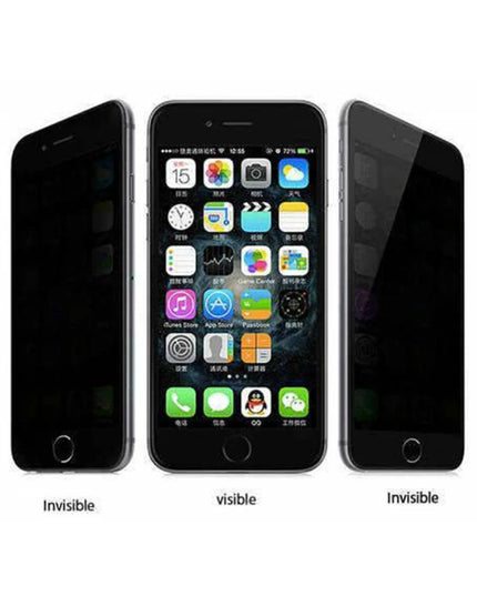 iPhone 7 Plus Bilvis 3D Anti Peeping Hayalet Cam Ekran Koruyucu - Siyah 8