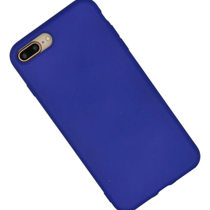 iPhone 7 Plus Nano içi Kadife Silikon Kılıf - Lacivert 2