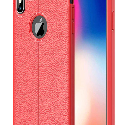 iPhone XS Max Auto Focus Kapak Kılıf - Kırmızı