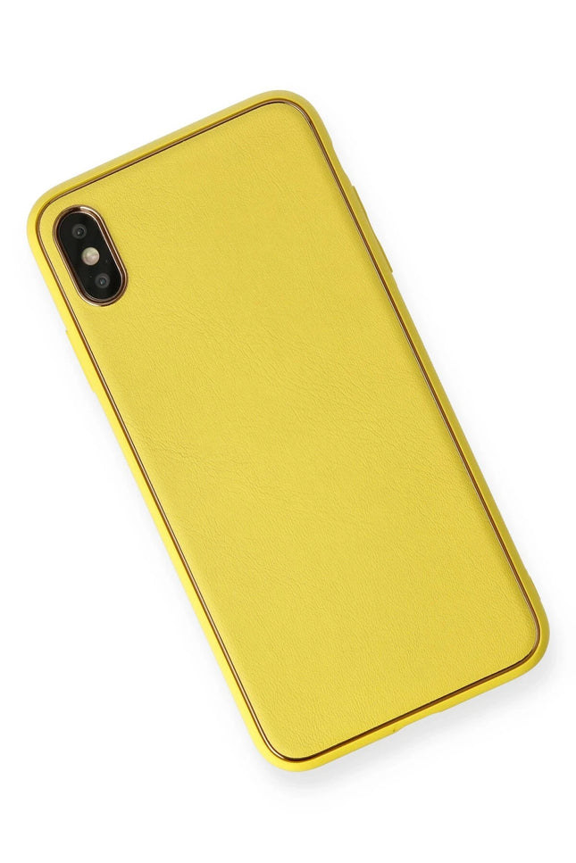 iPhone XS Max Coco Deri Silikon Kapak Kılıf 2