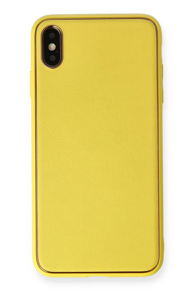 iPhone XS Max Coco Deri Silikon Kapak Kılıf