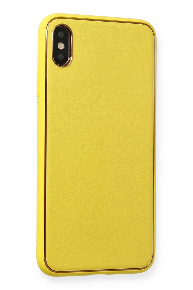 iPhone XS Max Coco Deri Silikon Kapak Kılıf 3