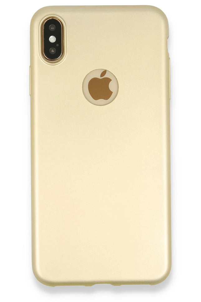 iPhone XS Max First Silikon Kılıf - Gold
