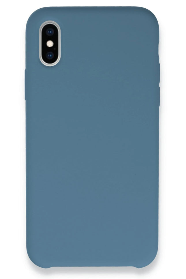 iPhone XS Max Lansman Legant Silikon Kılıf - Açık Mavi