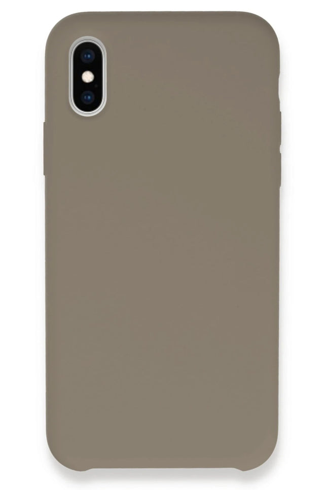 iPhone XS Max Lansman Legant Silikon Kılıf - Bej