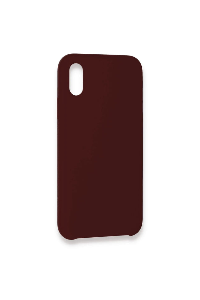 iPhone XS Max Lansman Legant Silikon Kılıf - Bordo 3