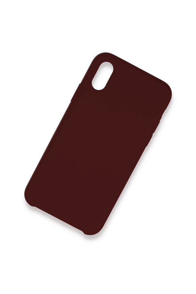 iPhone XS Max Lansman Legant Silikon Kılıf - Bordo 2