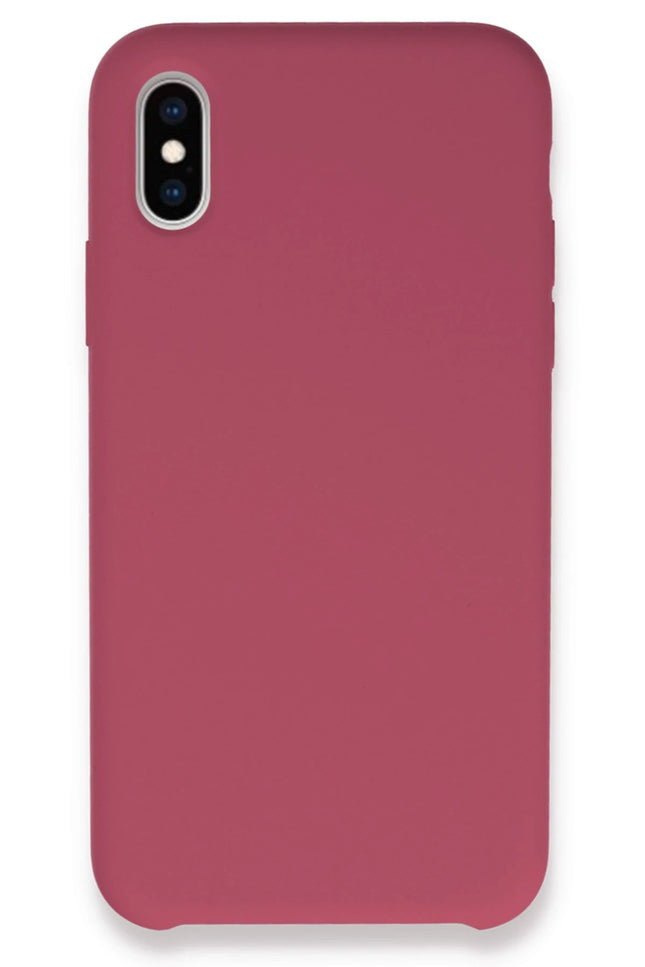 iPhone XS Max Lansman Legant Silikon Kılıf - Fuşya
